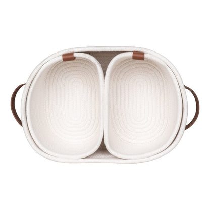Jarana Baskets - White, set of 3