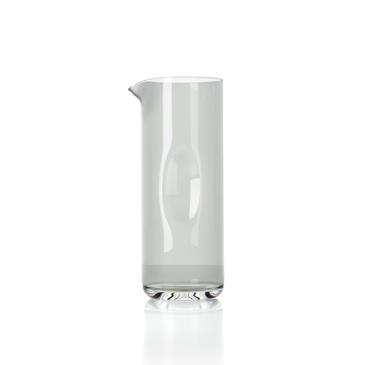Glass Pitcher - Smoky Grey Grip Design, Elegant Serveware