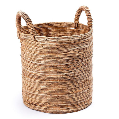 Banana Fibre Laundry Basket – Handwoven Plant & Storage Basket