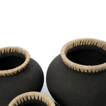 Black Decorative Vase - Small Nordic Style Accent Vase