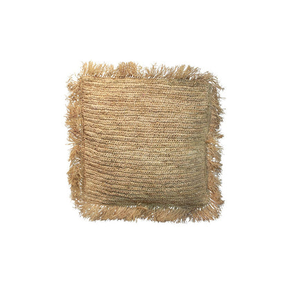 The Raffia Cushion Cover Square - Natural - 40x40
