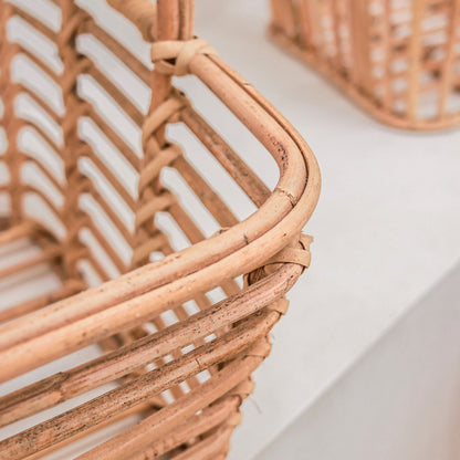 Rattan Storage Basket - Laundry, Plant, Home Decor - 3 Sizes