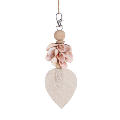 Clé-shape Shiva Shell - Blanc Rose