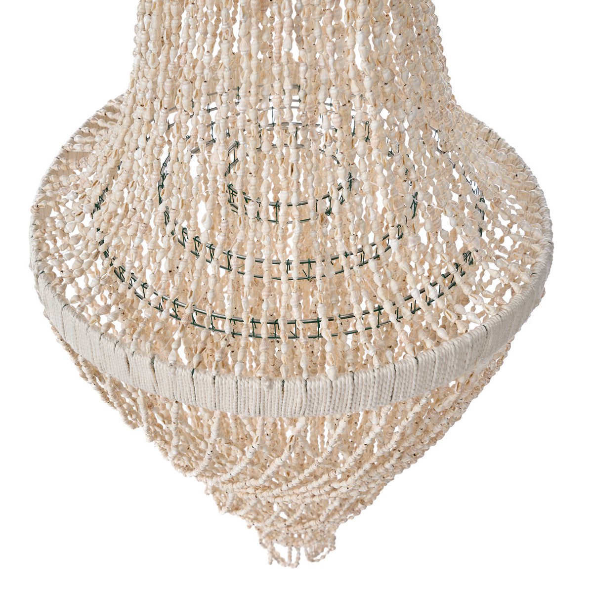 Shell Chandelier - Ocean Tower Natural Ceiling Light, Large
