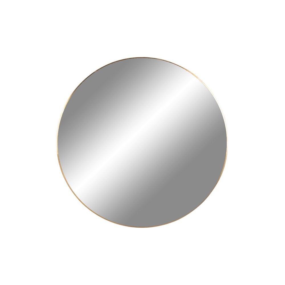 Jersey Mirror - Brass Look, Steel, Ø40cm