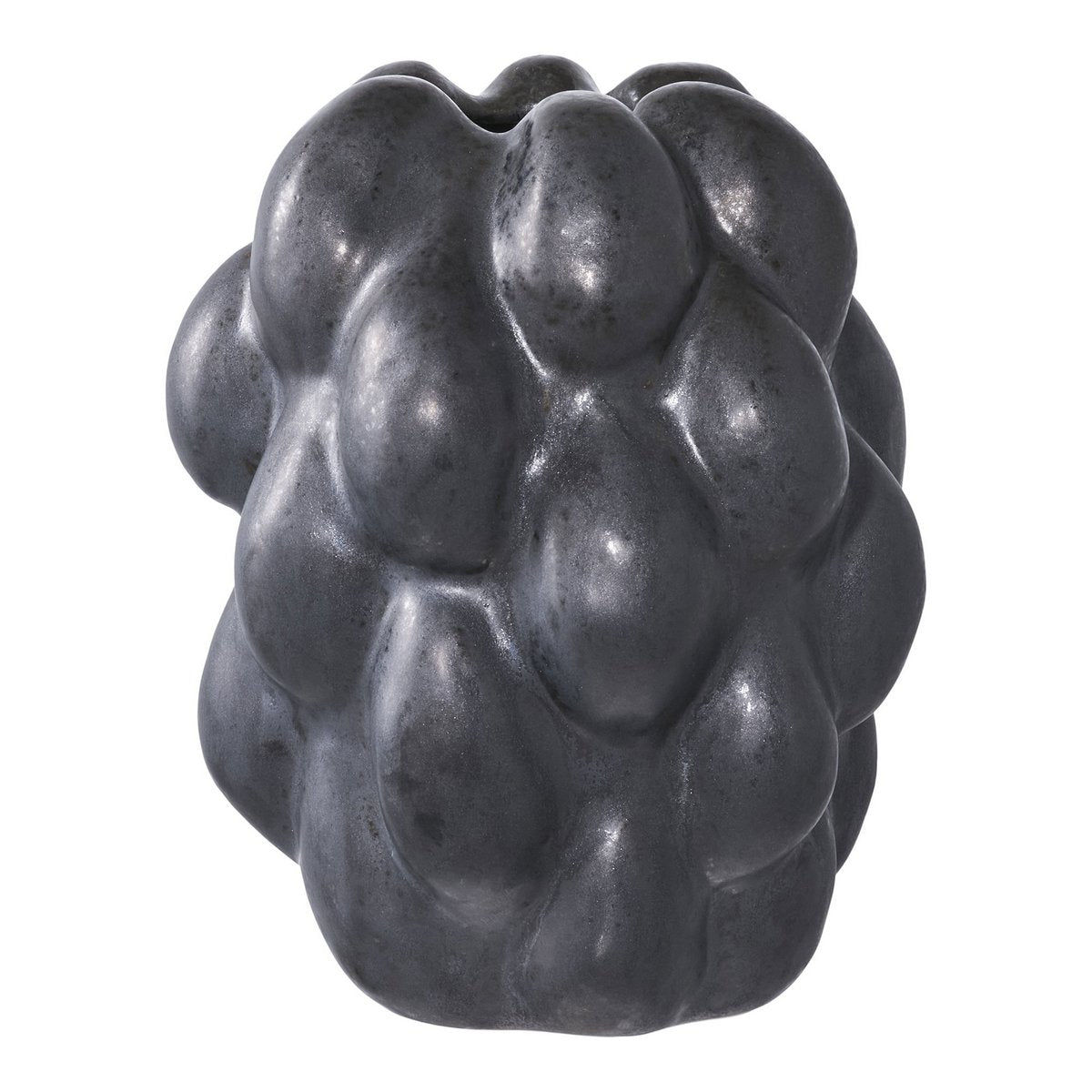 Black Ceramic Vase - Modern Decorative Vase, 19 cm