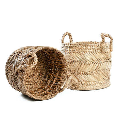 Banana Leaf Basket - Zigzag Design, Medium