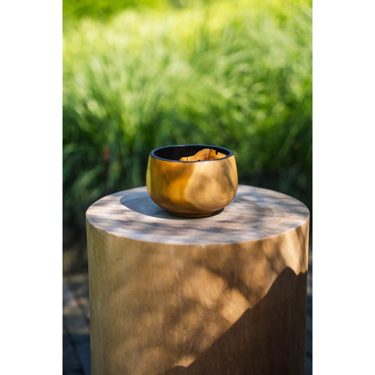 Munggur Wood Stool - The Tribe Natural Accent Stool