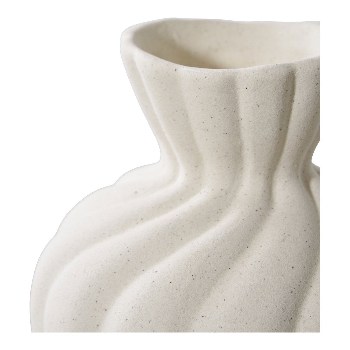 White Ceramic Vases - Nordic Style, Set of 2