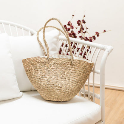 Handgewebte Umhängetasche Tragetasche Strandtasche TAMU aus Seegras