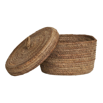 Banana Leaf Storage Baskets – Natural Woven Baskets, Set of 2