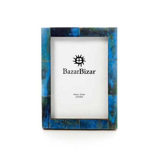 La Bordure Panachée Azure - Turquoise - 13x18