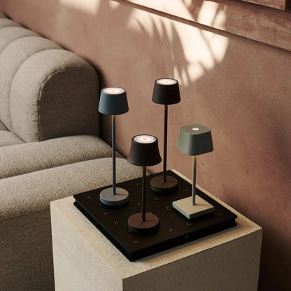 De Pijp Mini Mouse Grey Rechargeable Table Lamp | Wireless Charging & Dimmable