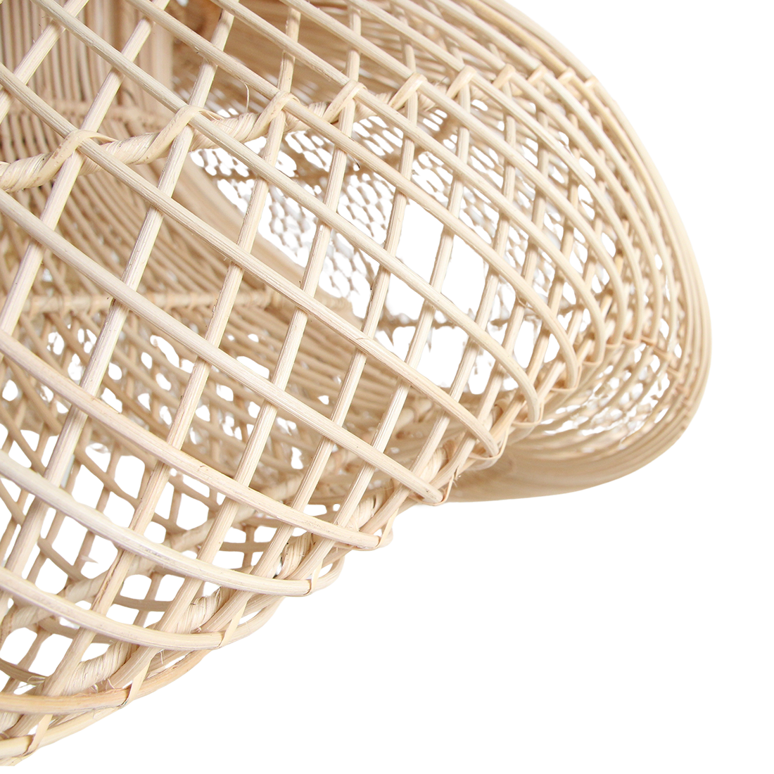 Rattan Pendant Light Organic XL – Handwoven Shade, Natural Style