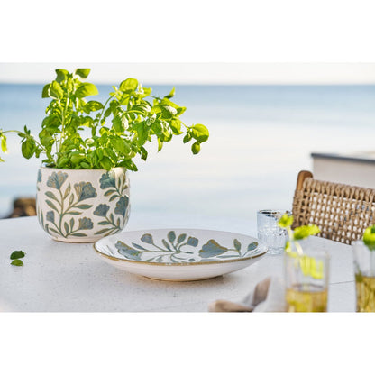 Ceramic Serving Tray - White Decorative Tray, 35.5 cm