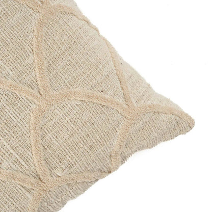 Boho Cotton Throw Cushion Cover - Natural Tribal Design, 50x50