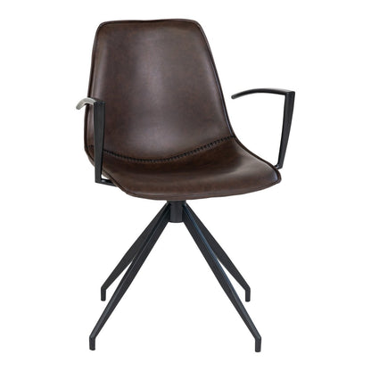 Monaco Armrest - Armrest in metal for Monaco dining table chair, black - Set of 2