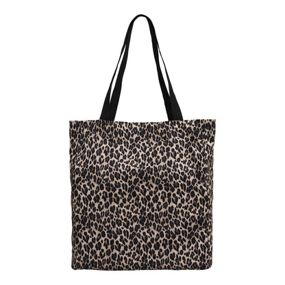 Leopard Print Tote Bag - Stylish Shopping Bag, 35x39 cm