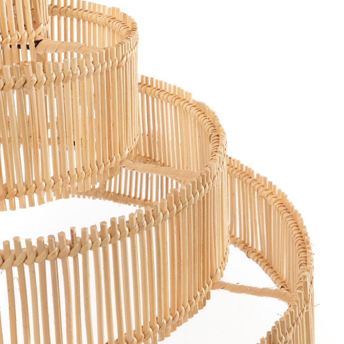 Rattan Pendant Light - Wedding Cake Style - Medium, Natural
