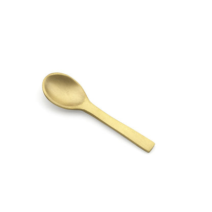 Gold Salt Spoon - Small Handcrafted Spice Spoon