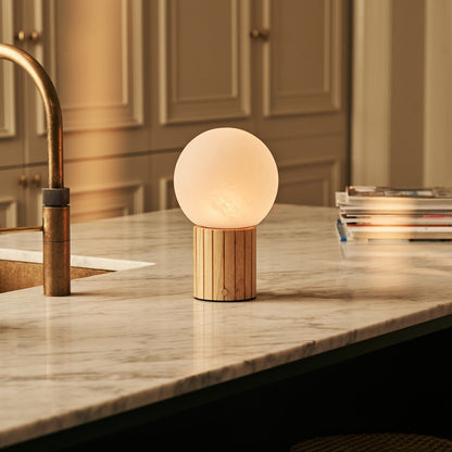 Light Brown Rechargeable Table Lamp - 3 Light Colors Cordless
