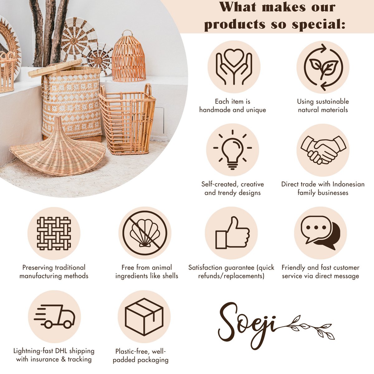 Large Boho Raffia and Seagrass Basket Bag with Fringes – Handmade Summer Tote Bag TOBA