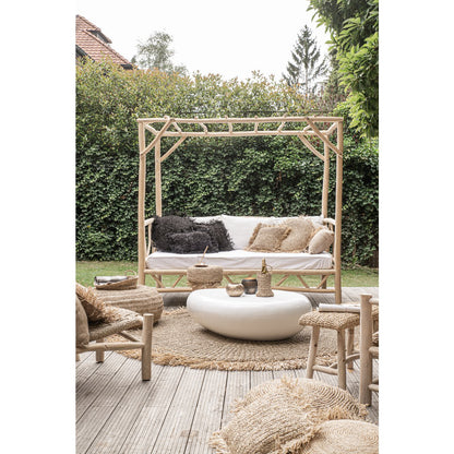 The Raffia Cushion Cover Square - Black - 40x40