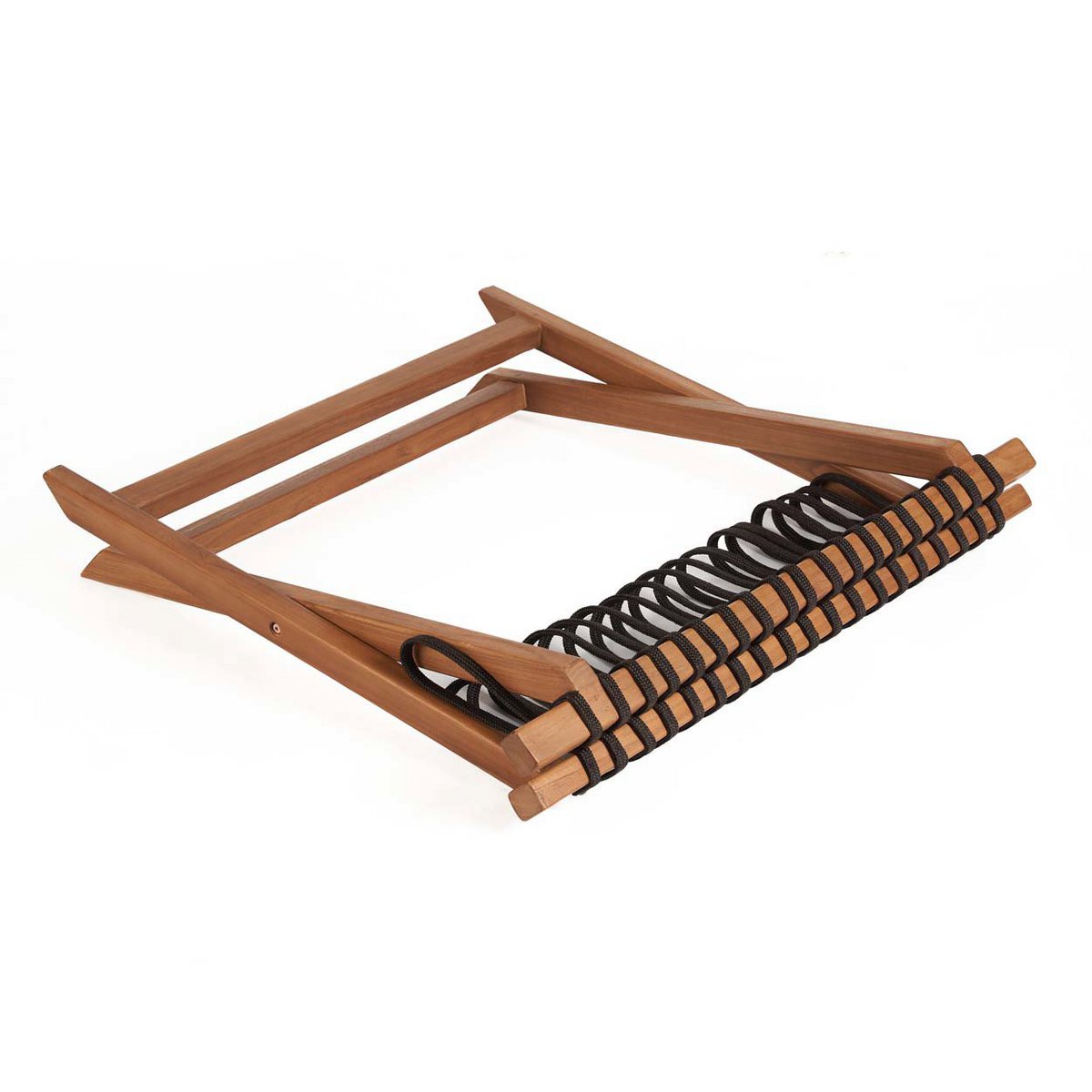 Natural Wood Luggage Rack – Foldable Guest Room Organizer, Large