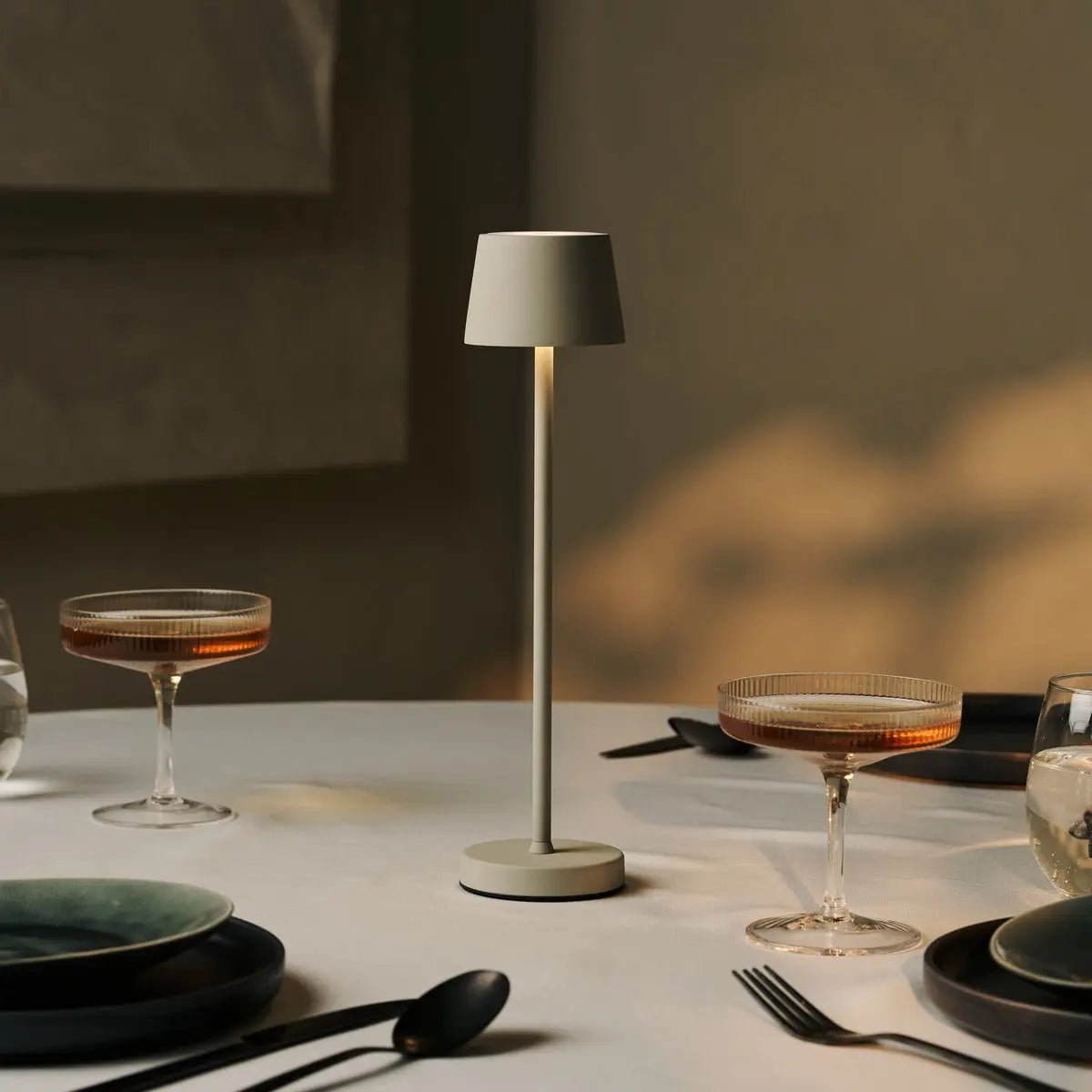 Shadow Grey Rechargeable Table Lamps Set | Vondel Mini & Amstel