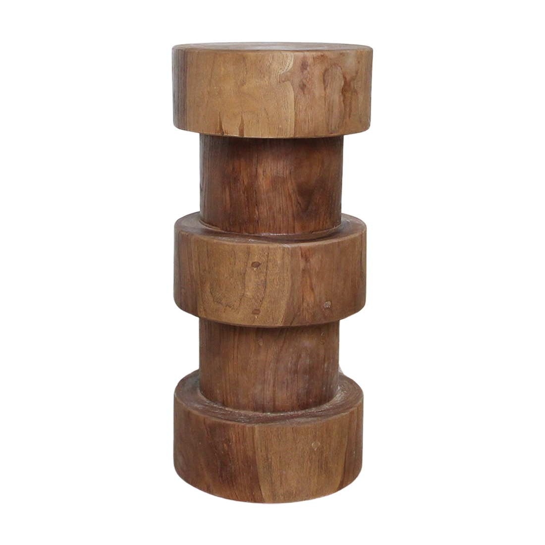 Teak Bar Stool - Natural Totoma Wood Accent Stool