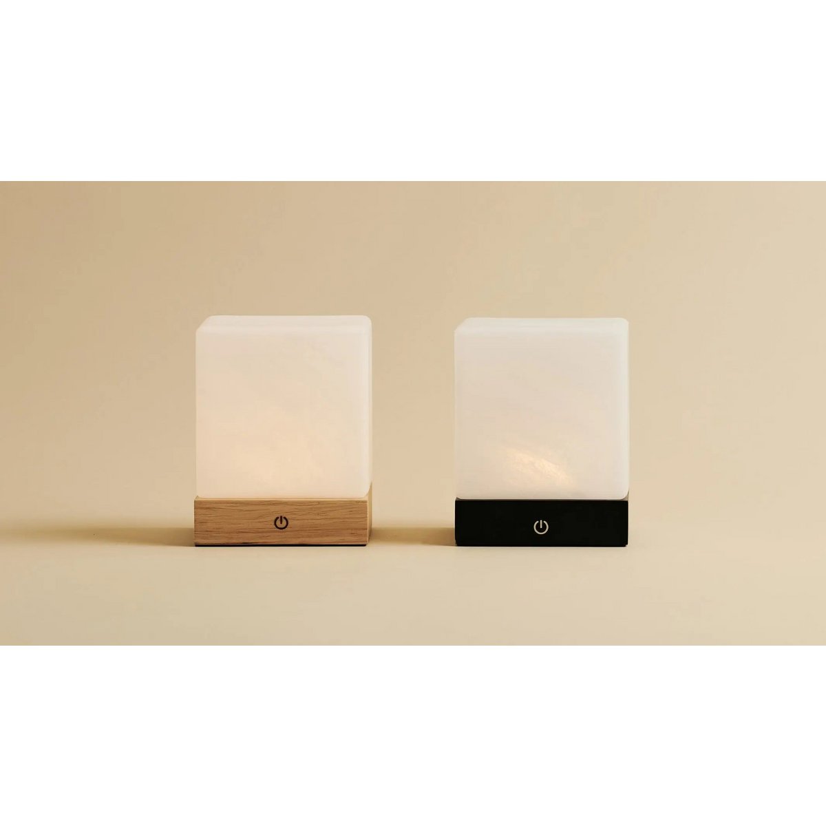 Yce Black Cordless Wooden Lamp | Rechargeable, Dimmable & 100-Hours Battery Life