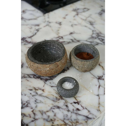 River Stone Bowl – Black Decorative Bowl, Small