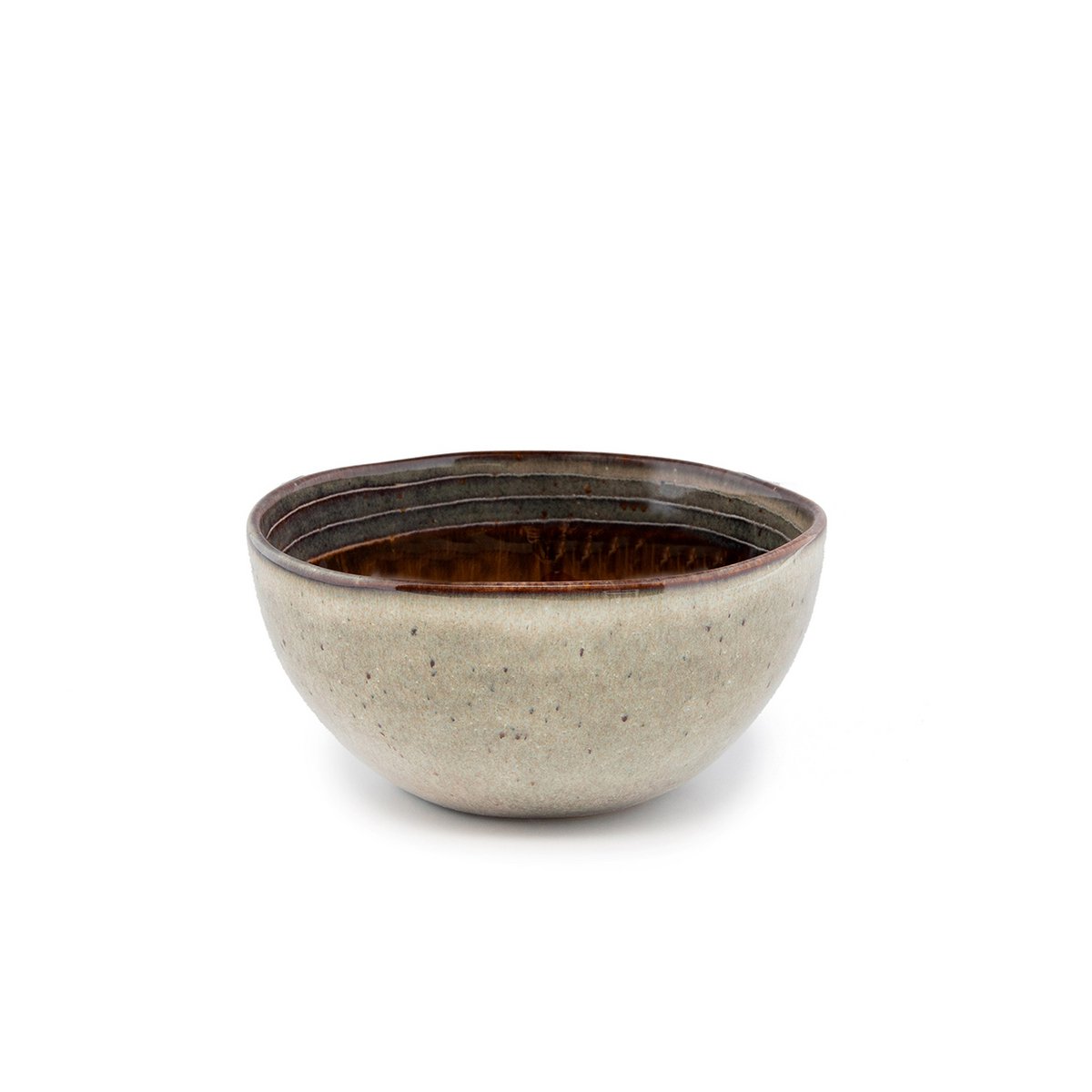 Stoneware Cereal Bowl - Small Colorful Handcrafted Breakfast Bowl