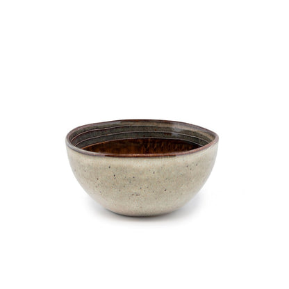 Stoneware Cereal Bowl - Small Colorful Handcrafted Breakfast Bowl