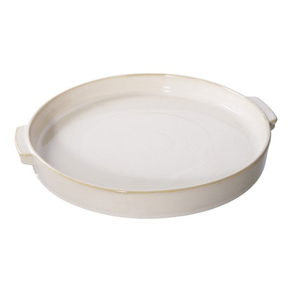 White Ceramic Tray - Minimalist Serving & Decorative Tray