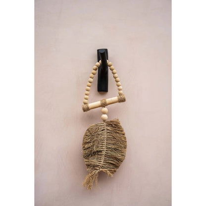 Raffia Wall Triangle - Boho Decor Accent