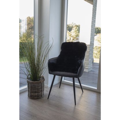 Lambskin - Real Lambskin, Black - 50x85 cm