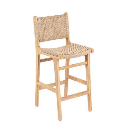 Teak Outdoor Bar Stool - Viro Weave Seating
