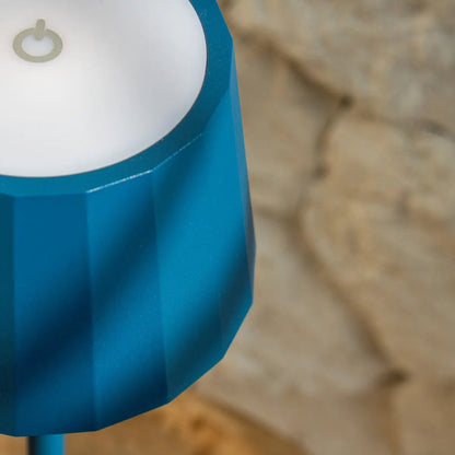 Wouter Delftware Blue Rechargeable Table Lamp | Wireless Charging & 120-Hour Battery Life