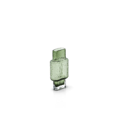 Green Glass Vase - Vintage Style - Medium Size