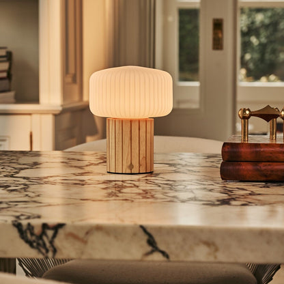 Margaux Light Brown Rechargeable Table Lamp | Stylish, Cordless & 3 Light Modes