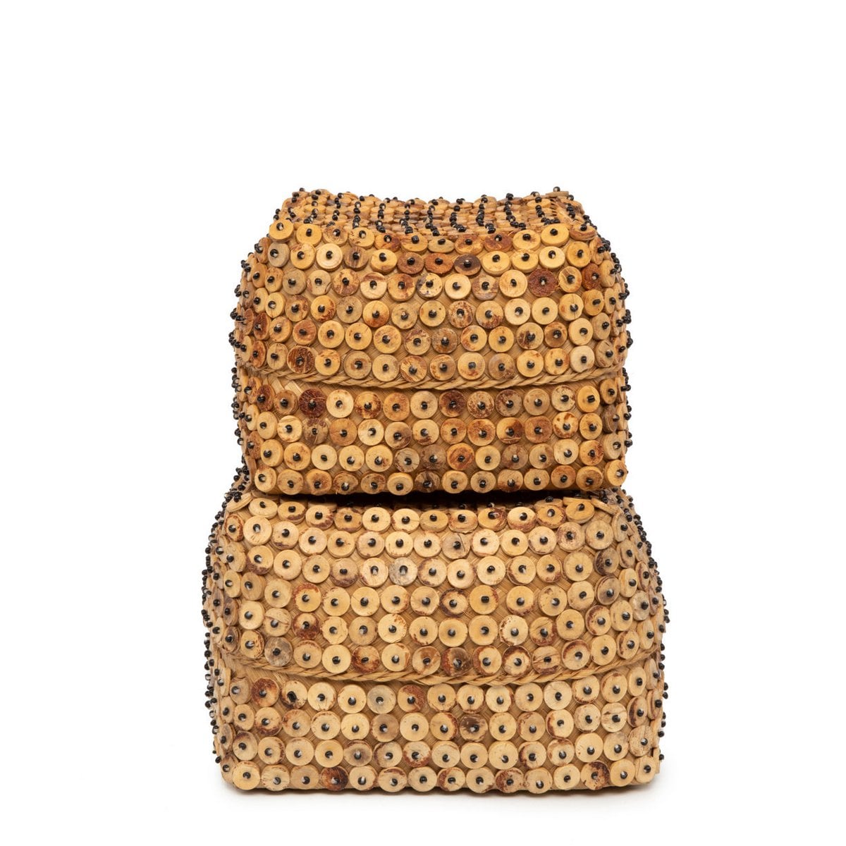 Coconut Shell Storage Basket – Natural Woven Basket, Medium