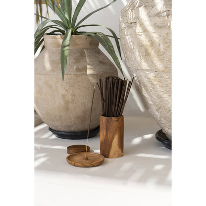 Teak Root Incense Ash Holder - Natural Wood