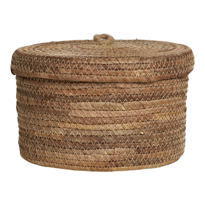 Banana Leaf Storage Baskets – Natural Woven Baskets, Set of 2
