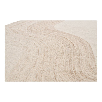 Light Brown Ivory Area Rug - Hand-Tufted Soft Pile, 160x230 cm