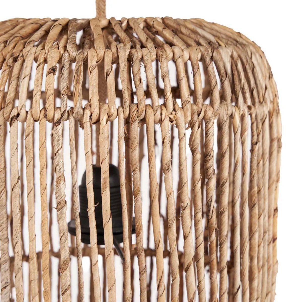 Rattan Pendant Light - Natural Banana Leaf, XL Size