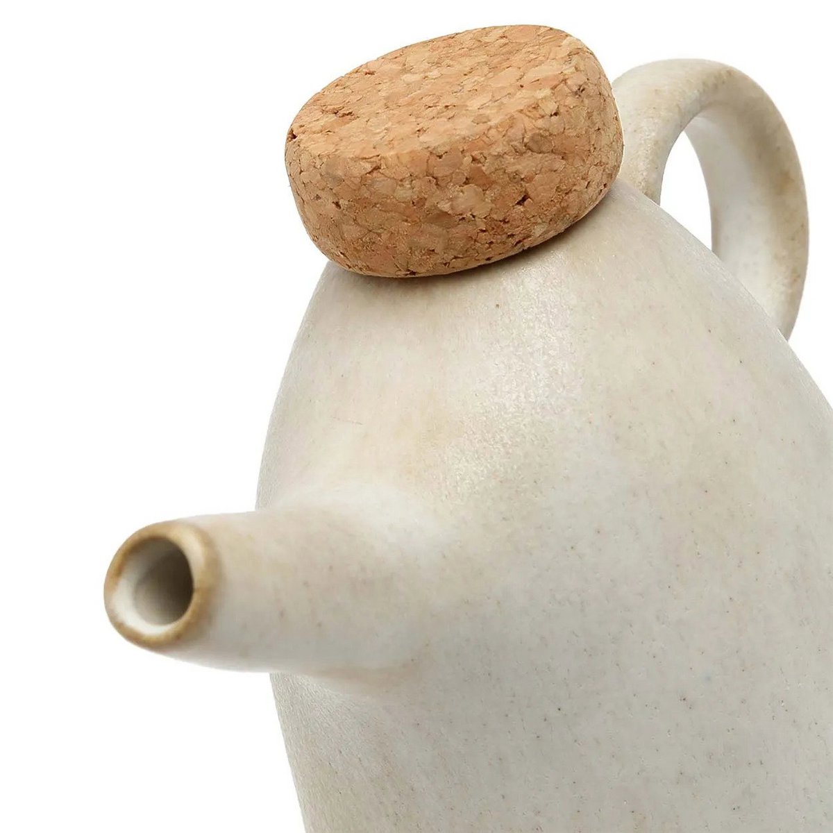 Ceramic Olive Oil Bottle - White Dispenser N°78, Kitchen Accent