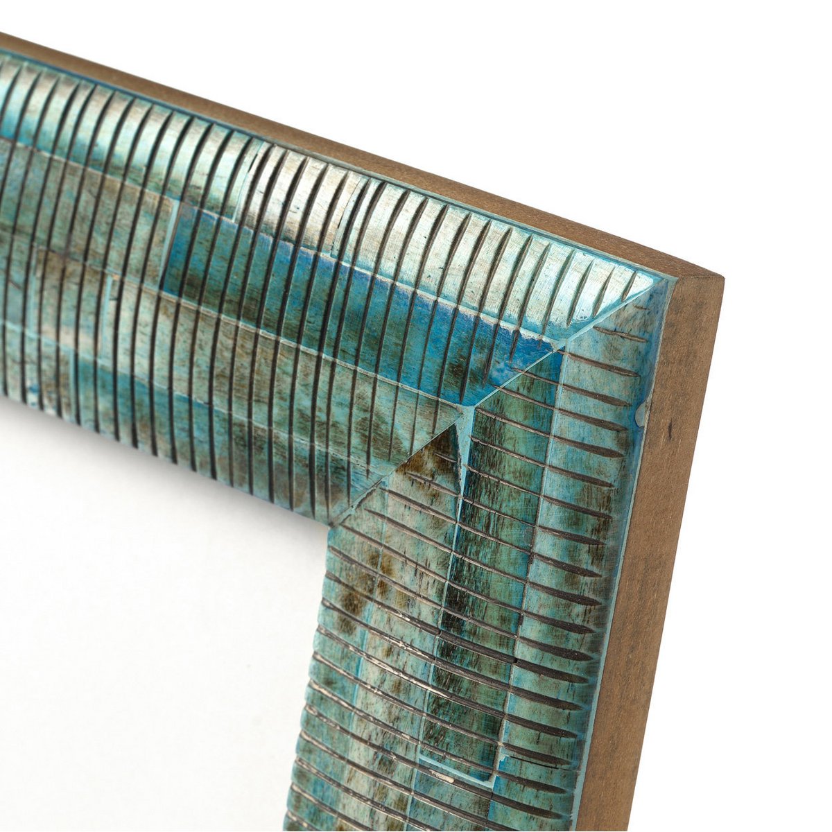 Buffalo Bone Photo Frame - Turquoise Ocean Ripple, 10x15 cm