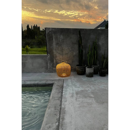 Rattan Pendant Lamp - Natural Woven Lighting, Large Size