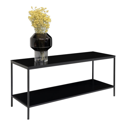 Vita TV Stand - black, steel, 100x36x45cm